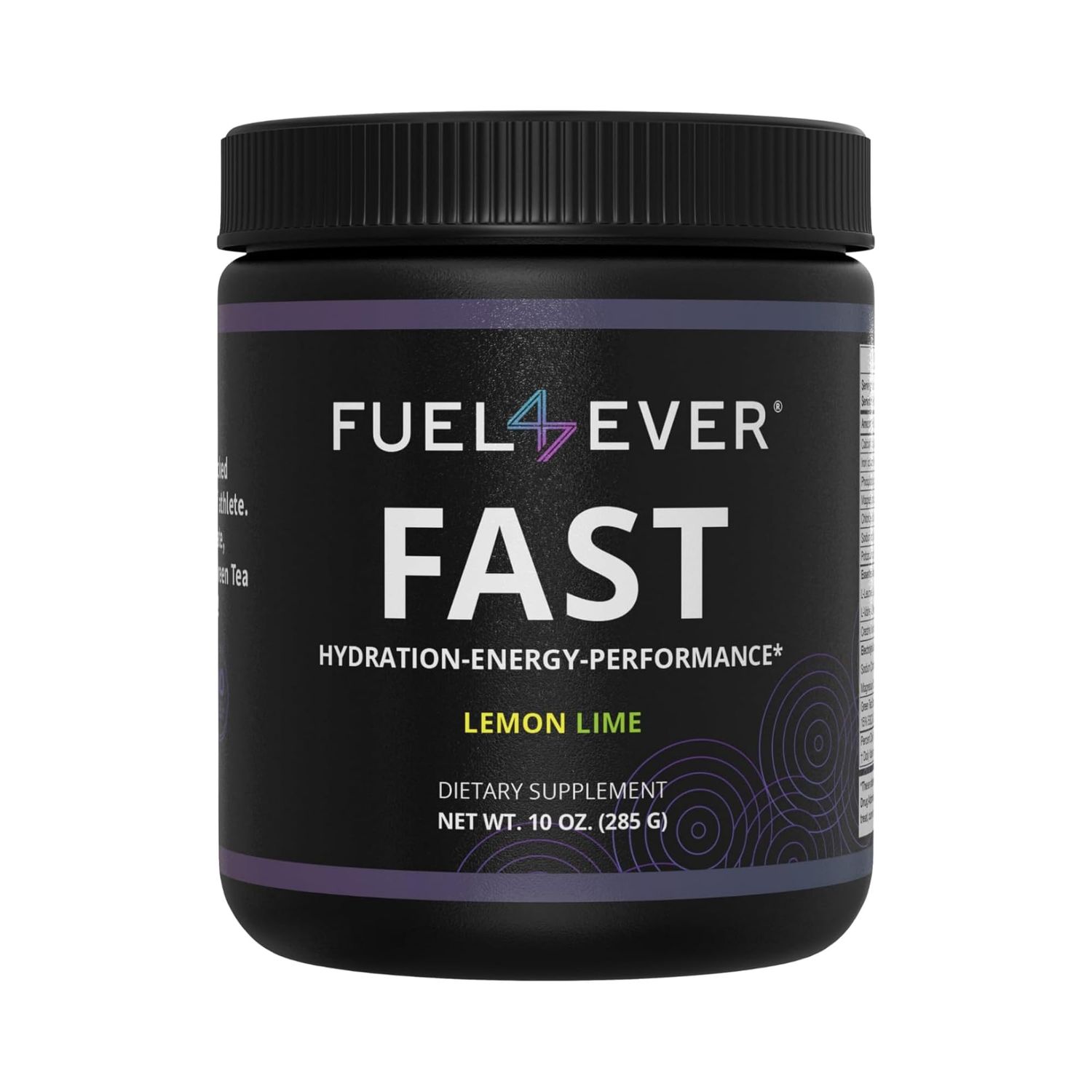 Fuel 4 Ever Fast Fasting Electrolyte Powder | with Creatine, Essential Amino Acids &amp; Green Tea Extract | No Sugar, No Artificial Sweeteners or Ingredients | Lemon Lime Flavor 30 Servings