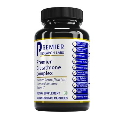 Premier Research Labs Glutathione Complex - Liver &amp; Immune Health Support Supplement* - Glutathione Pill for Daily Immune Support &amp; Natural Liver Cleanse* - 60 Vegetarian Capsules