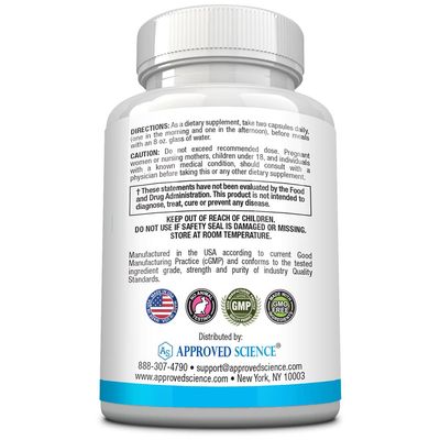 Approved Science Zosterex - Immune Support - L-Lysine 1000 mg, Vitamin B Blend, Mushroom Blend - 60 Capsules