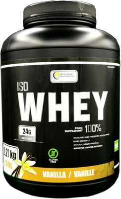 Sunshine Biopharma IsoWhey Protein Powder 5lbs (2.27kg), Ultra Filtered whey Protein to Maintain and Increase Lean Muscle Mass in a Strong Lean Body