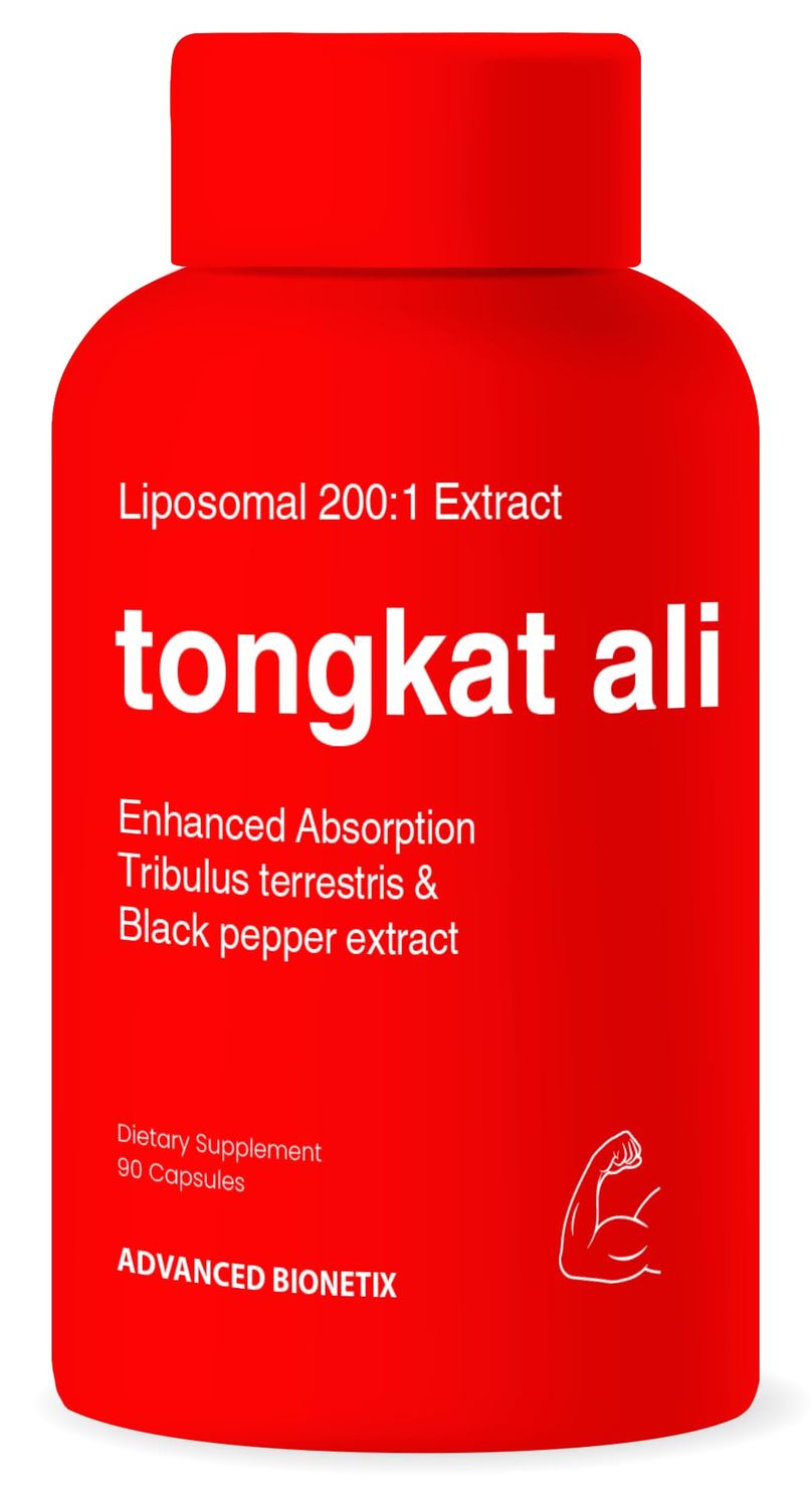 Advanced Bionetix Liposomal Longjack Tongkat Ali Extract Capsules 200x Strength | 200,000 mg | Strength, Drive, Performance &amp; Muscle Mass