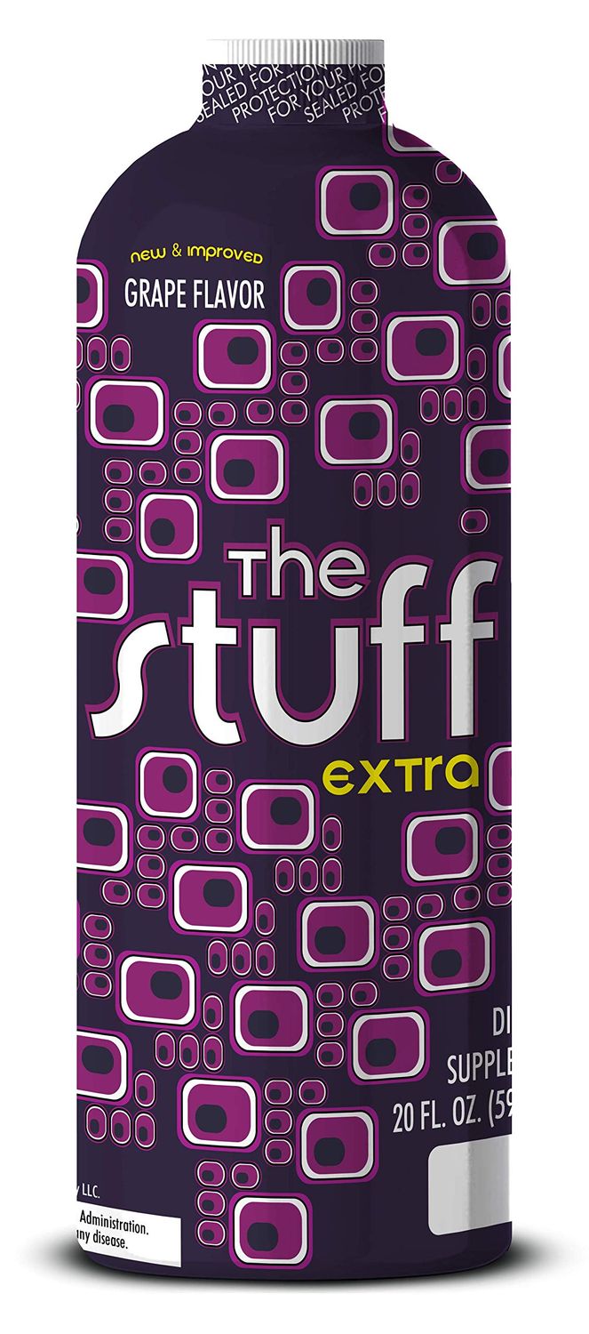 Detoxify - The Stuff Extra - Grape Flavor - 20 oz - Professionally Formulated Intense Herbal Cleanse - Enhances Your Bodys Natural Cleansing Processes - Plus Sticker