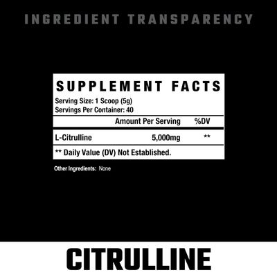 Axe &amp; Sledge Basics Citrulline Unflavored, 40 Servings