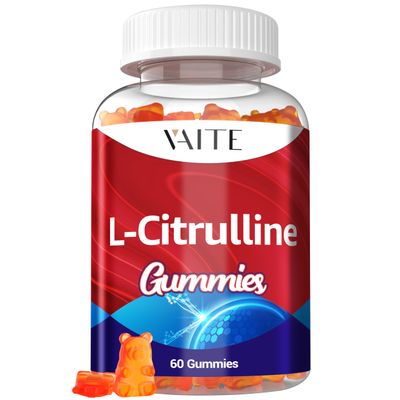 L Citrulline Gummies for Men - Powerful Vasodilator with Calcium, 1600mg per Serving, Extra Strength, Boosts Nitroxyl and Nitric Oxide Production, Supports Energy and Endurance, 60 Chewable Gummy