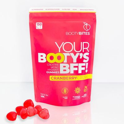 Creatine Gummies for Women, 5g - Creatine Monohydrate for Women - Workout Recovery, Muscle Toner, Boost Energy - Booty Gummies - Gluten Free, Vegan Creatine Chews Gummy, Cranberry Flavor (150)