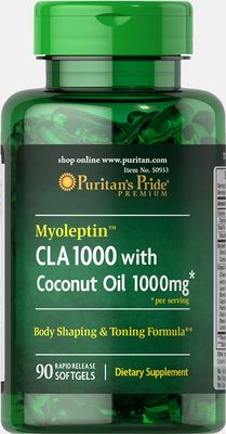 Puritan&#39;s Pride Myoleptin CLA 1000 with Coconut Oil-90 Softgels