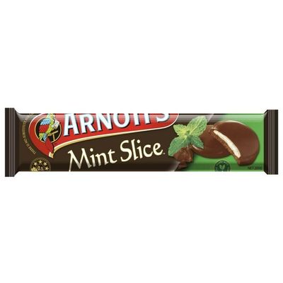 Arnott&#39;s Mint Slice Biscuits 200g