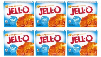 JELL-O Orange Gelatin Dessert Mix (0.30 oz Boxes, Pack of 6)