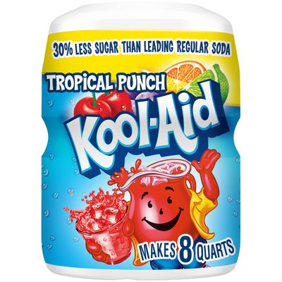 Kool-Aid Summer Blast Tropical Punch Flavored Powdered Drink Mix (19 oz Canister)