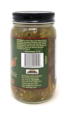 Ol' Gringo Chile Company Green Chile Sauce Mild 16 Ounce