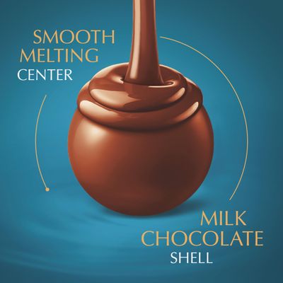 Lindt LINDOR Sea Salt Milk Chocolate Truffles, Milk Chocolate Candy with Smooth, Melting Truffle Center, 25.4 oz, 60 Count