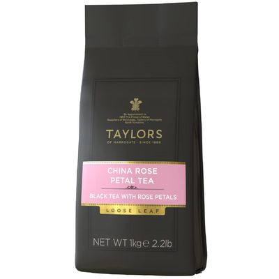 Taylors of Harrogate China Rose Petal Loose Leaf, Kilo Bag, 35.27 Ounce