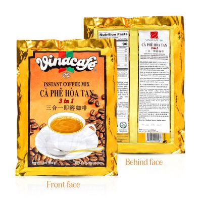 Vinacafe Instant Coffee Mix 3 in 1 (Pack of 5 | 20 Sachets Per Bag)