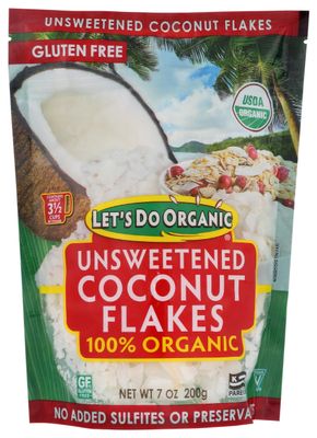 Let&#39;s Do Organic Unsweetened Coconut Flakes, 7 oz