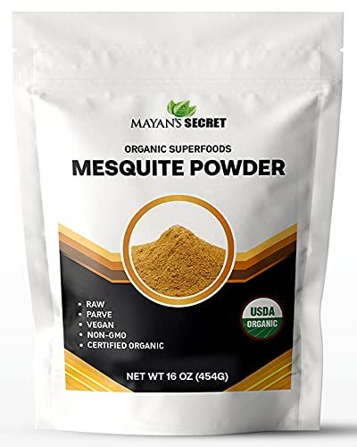 Mesquite Powder USDA Certified Non GMO, Vegan Protein Superfood Natural Fiber - Perfect for Smoothies and Baking 16 Ounces
