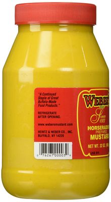 Buffalo's Own Weber's Brand Original Horseradish Mustard 32oz.