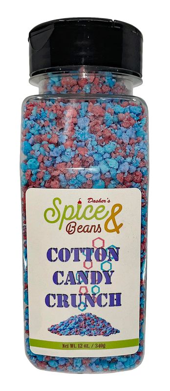 Dasher's Spice &amp; Beans - Ice Cream Topping &amp; Cake Decoration (12 oz., Cotton Candy Crunch)