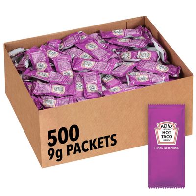 Heinz Taco Sauce Single Serve Packet (0.3 oz Packets, Pack of 500)
