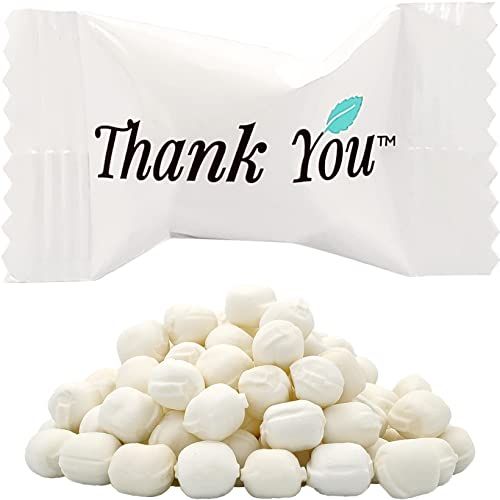The Dreidel Company Thank You Buttermints, Mint Candies, After Dinner Mints, Butter Mint Candy, Fat-Free, Individually Wrapped (275 Pieces)