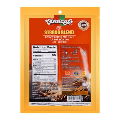Vinacafe Gold Red Strong Rich Blend, 20 Sachets (Single)