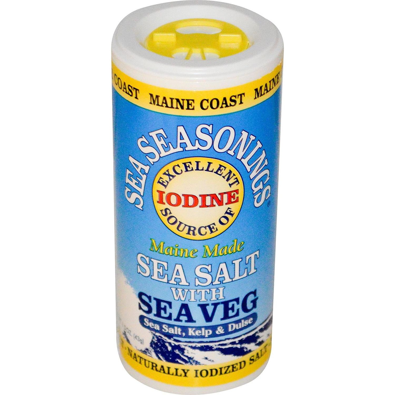 Sea Salt with Sea Veg 1.5 oz Shaker - Sea Seasonings - Organic