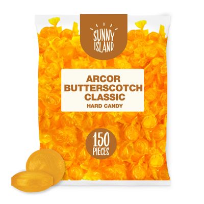Arcor Butterscotch Disk | 2-Pound Bag | Classic Christams Hard Candy