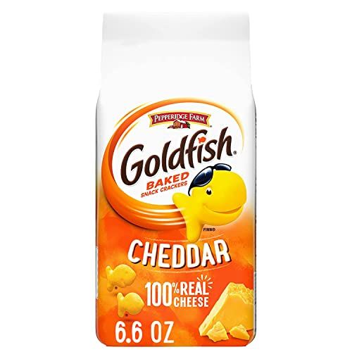 Goldfish Cheddar Cheese Crackers, Baked Snack Crackers, 6.6 oz Bag