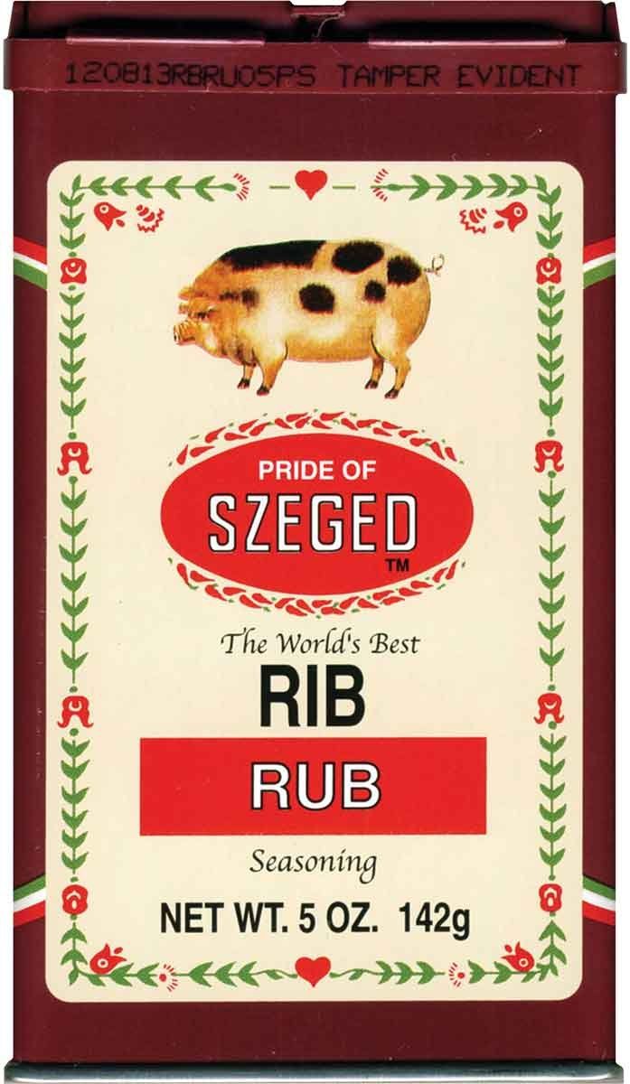 Szeged Rib Rub, 5-Ounce Tins (Pack of 6)