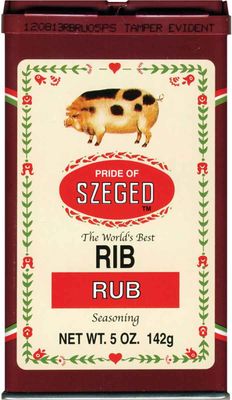 Szeged Rib Rub, 5-Ounce Tins (Pack of 6)