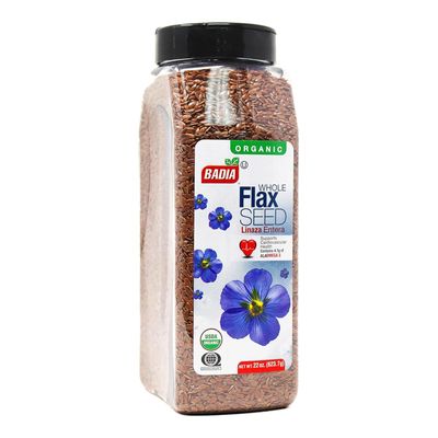 Badia Organic Flax Seed Whole, 22 oz