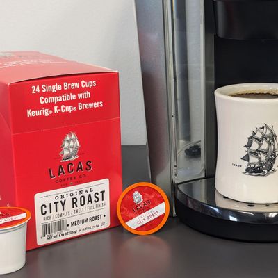 Lacas Coffee Original City Roast Single Serve Cups, Compatible with Keurig K-Cup Brewers 24 Count