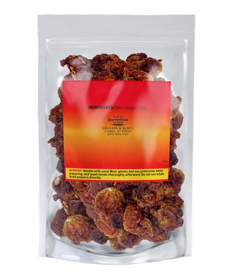 Unpretentious Whole Dried Scorpion Peppers, 2oz, Extremely Spicy, Hot Chile Peppers