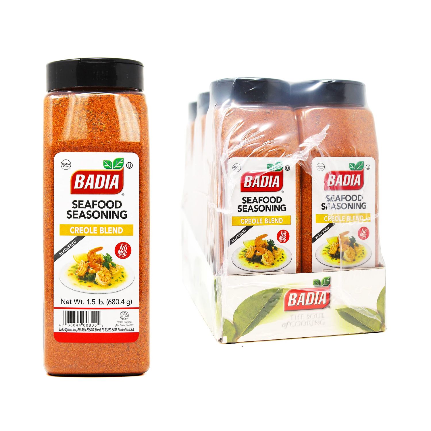 Badia Seafood Seasoning Creole Blend(Blackened),1.5 Pound (Pack of 6)