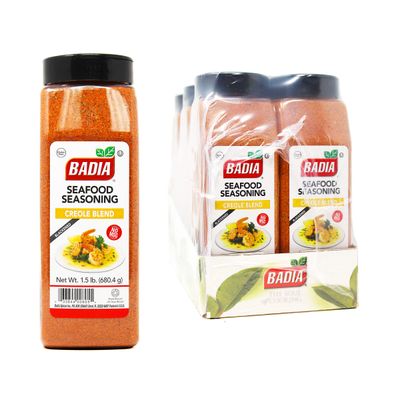 Badia Seafood Seasoning Creole Blend(Blackened),1.5 Pound (Pack of 6)