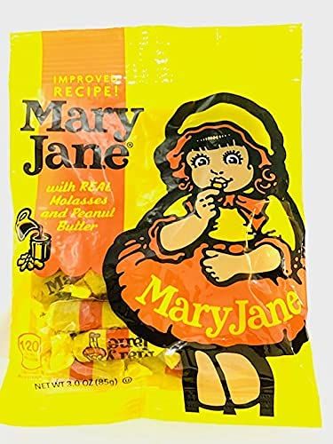 Mary Jane Taffy Candy, 3 Ounce Bag