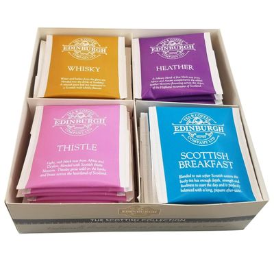 Edinburgh Tea &amp; Coffee Company, The Scottish Collection 4-Flavor Variety Pack, 40-Count Tea Sachets