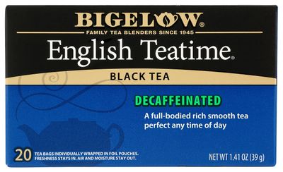 Bigelow, English Time Tea (Decaffeinated), 20 Count