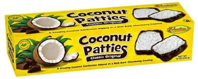 Anastasia Confections Coconut Patties, Original, 12-ounce - PACK OF 2