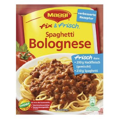 MAGGI fix &amp; fresh spaghetti bolognese (Spaghetti Bolognese) (Pack of 4)