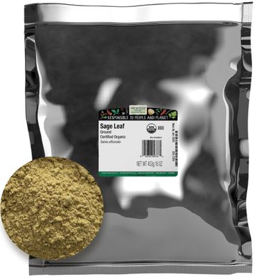Frontier Co-op Organic Ground Sage Leaf 1lb