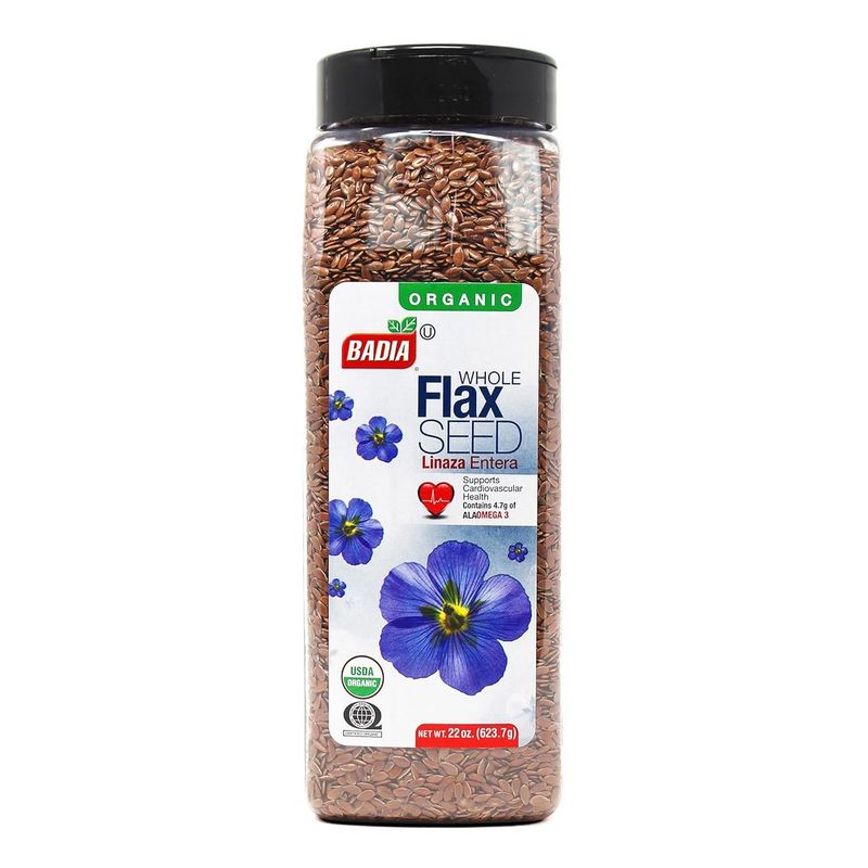 Badia Organic Flax Seed Whole, 22 oz