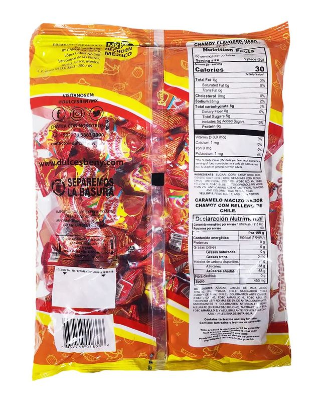 BENY LOCOCHAS CHAMOY FLAVOR 1LB .098OZ