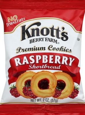 Knott's Berry Farm Raspberry Shortbread, 2-Ounce Packages (Pack of 8)