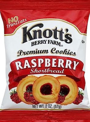 Knott&#39;s Berry Farm Raspberry Shortbread, 2-Ounce Packages (Pack of 8)