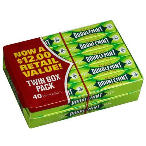 Wrigley&#39;s Doublemint Gum - 40 / Box