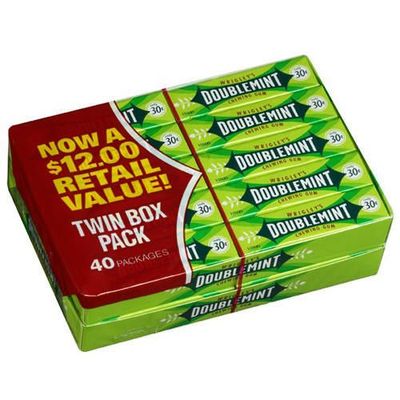 Wrigley&#39;s Doublemint Gum - 40 / Box