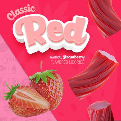 Wiley Wallaby Licorice 24 Ounce Classic Gourmet Soft &amp; Chewy Australian Red Licorice Candy Twists, 1 Pack