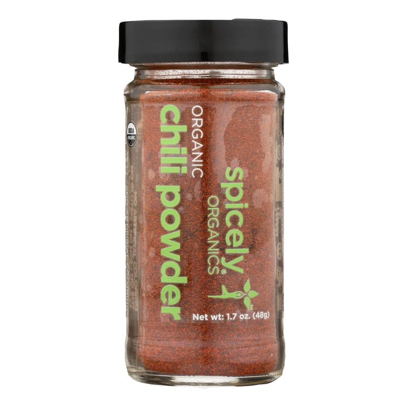 Spicely Organic Chili Powder 1.70 Ounce Jar Certified Gluten Free