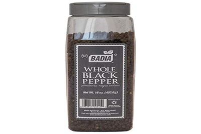 Badia Pepper Whole Black, 16 oz