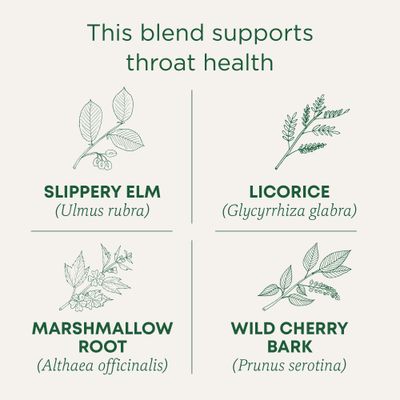 Traditional Medicinals Tea, Organic Throat Coat, Supports Throat Health, 16 Tea Bags